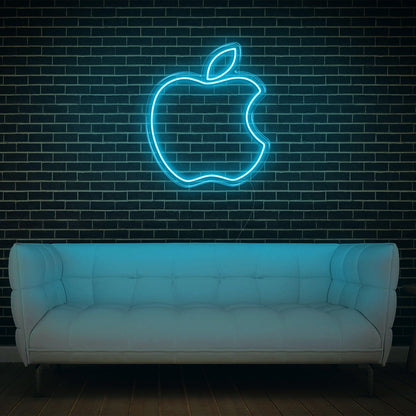 Modern Yellow Apple Led Neon Sign For Home Studio Decor | Shineneon