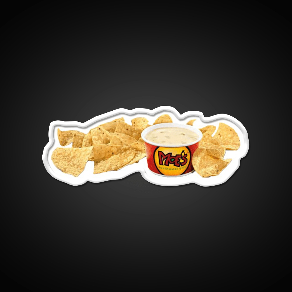 Moes Queso Cheese Fast Food Led Neon Sign For Burger Place Rgb Color - Shineneon
