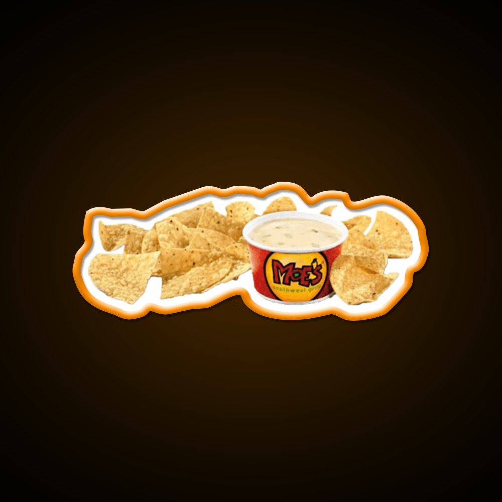 Moes Queso Cheese Fast Food Led Neon Sign For Burger Place Rgb Color - Shineneon
