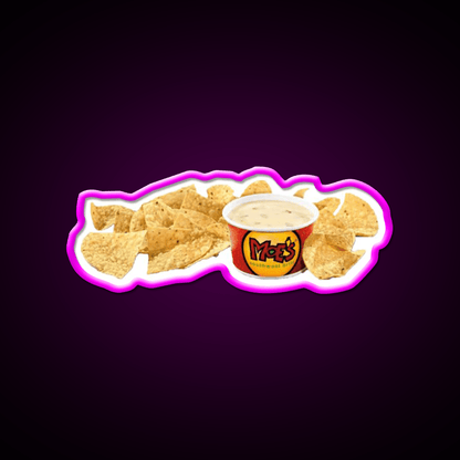Moes Queso Cheese Fast Food Led Neon Sign For Burger Place Rgb Color - Shineneon