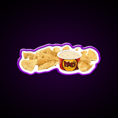 Moes Queso Cheese Fast Food Led Neon Sign For Burger Place Rgb Color - Shineneon
