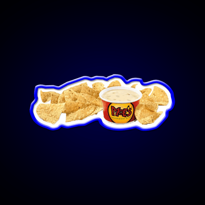 Moes Queso Cheese Fast Food Led Neon Sign For Burger Place Rgb Color - Shineneon