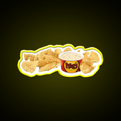 Moes Queso Cheese Fast Food Led Neon Sign For Burger Place Rgb Color - Shineneon