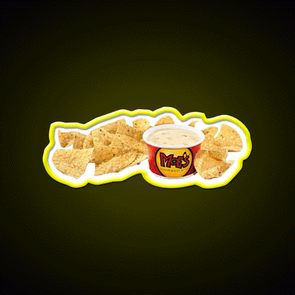 Moes Queso Cheese Fast Food Led Neon Sign For Burger Place Rgb Color - Custom LED neon sign front view