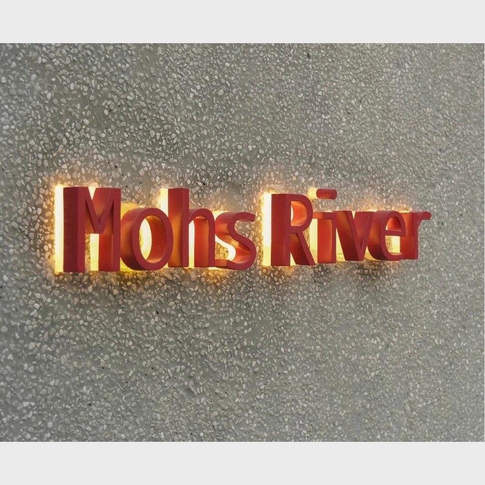Mohs River 3D Backlit Channel Letters Led Light Sign - Shineneon