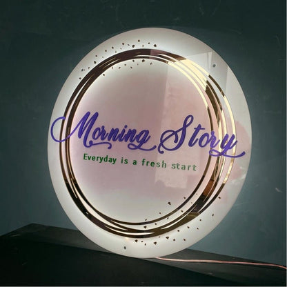 Moining Story Studio Acrylic Business Logo Sign - Shineneon