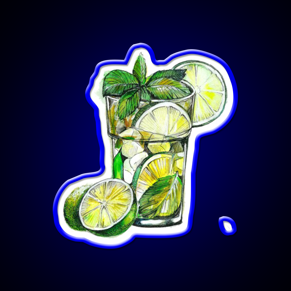 Mojito Cocktail Bar Decor Led Neon Sign Rgb Color - LED neon sign view 5