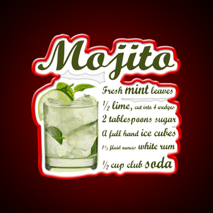 Mojito Cocktail Bar Decor Led Neon Sign For Wall Decor Rgb Color - LED neon sign view 10