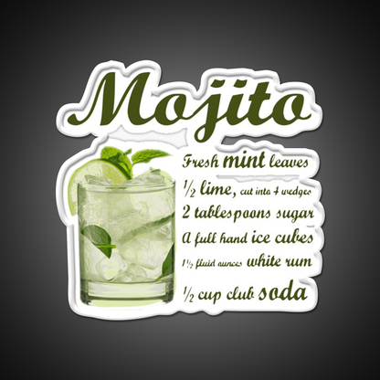 Mojito Cocktail Bar Decor Led Neon Sign For Wall Decor Rgb Color - LED neon sign view 11