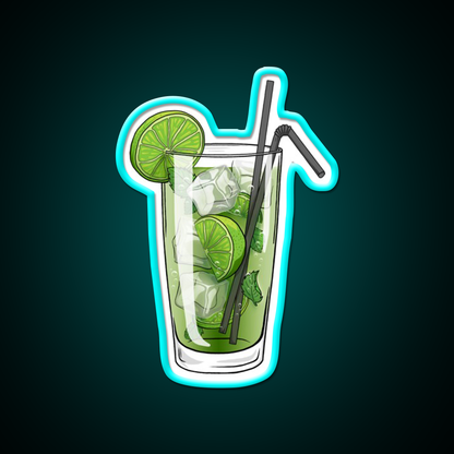 Mojito Cocktail Bar Decor Led Neon Sign Neon Party Sign Rgb Color - Size and dimension reference