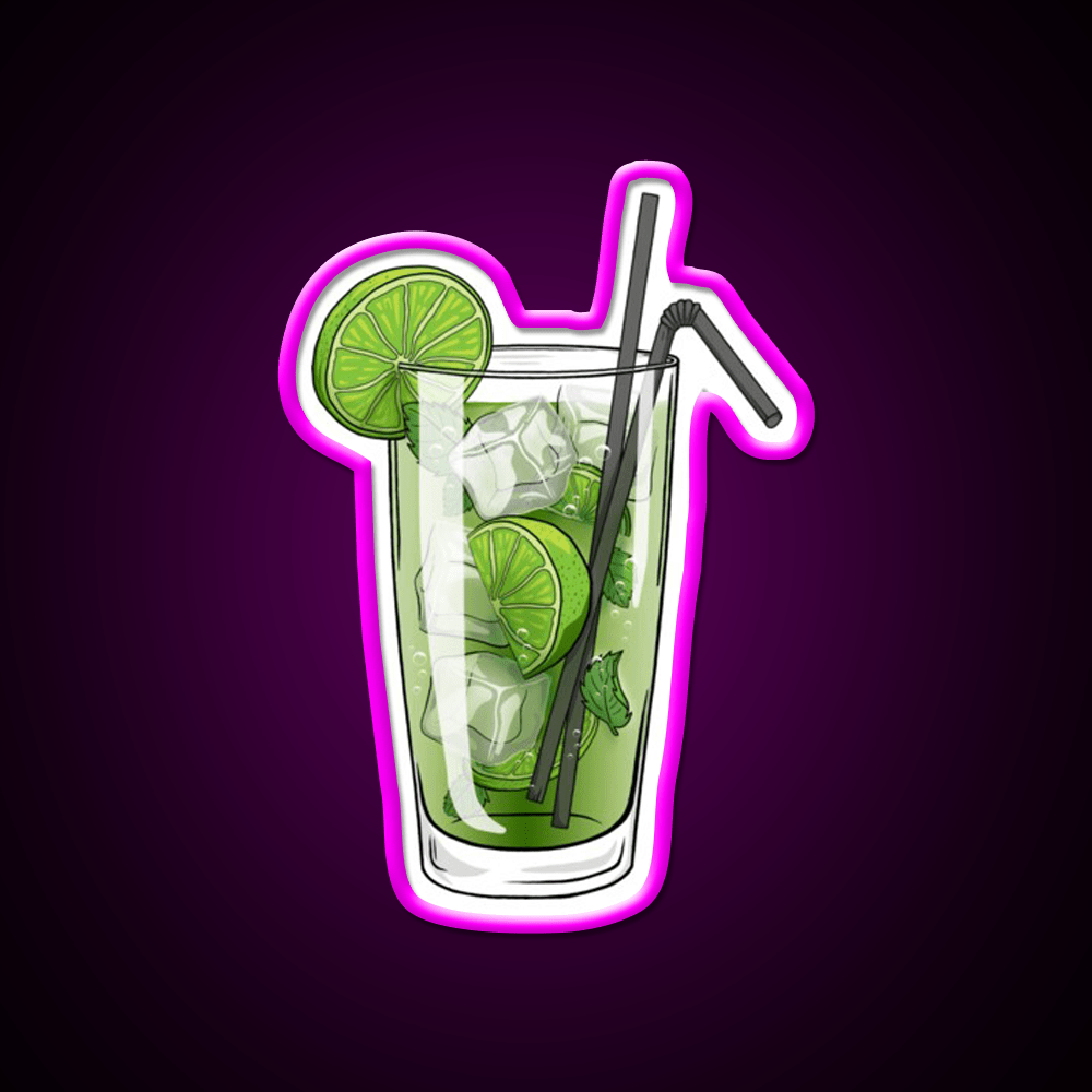 Mojito Cocktail Bar Decor Led Neon Sign Neon Party Sign Rgb Color - Shineneon