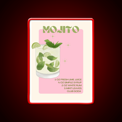Mojito Cocktail Bar Decor Led Neon Sign Neon Party Signs Rgb Color - Shineneon