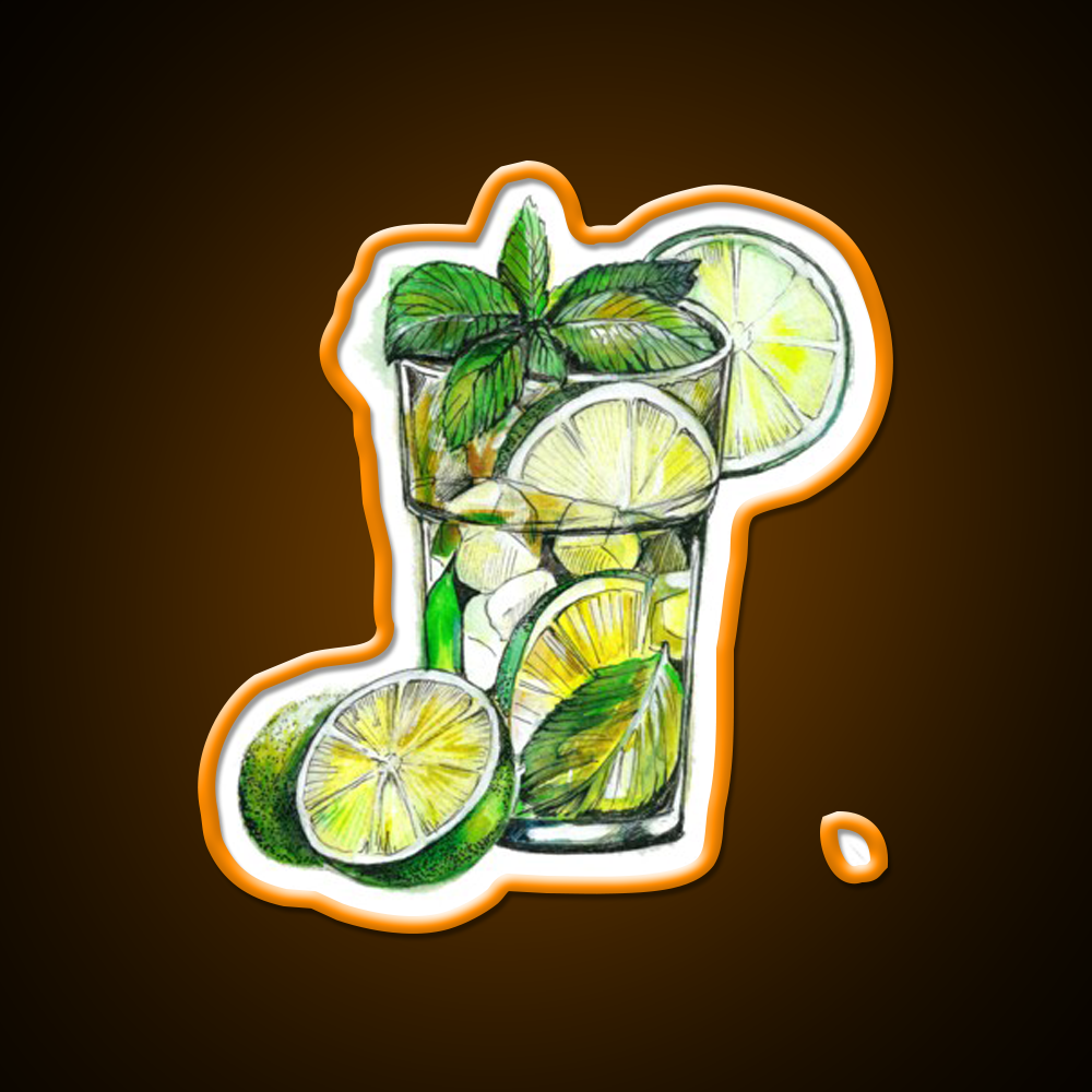 Mojito Cocktail Bar Decor Led Neon Sign Rgb Color - LED neon sign view 6