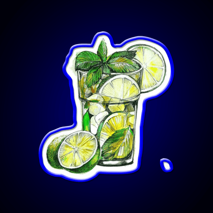 Mojito Cocktail Bar Decor Led Neon Sign Rgb Color - Shineneon