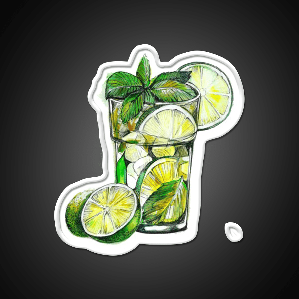 Mojito Cocktail Bar Decor Led Neon Sign Rgb Color - Shineneon