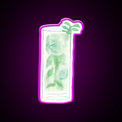 Mojito Drink Cocktail Bar Decor Led Neon Sign Rgb Color - Shineneon