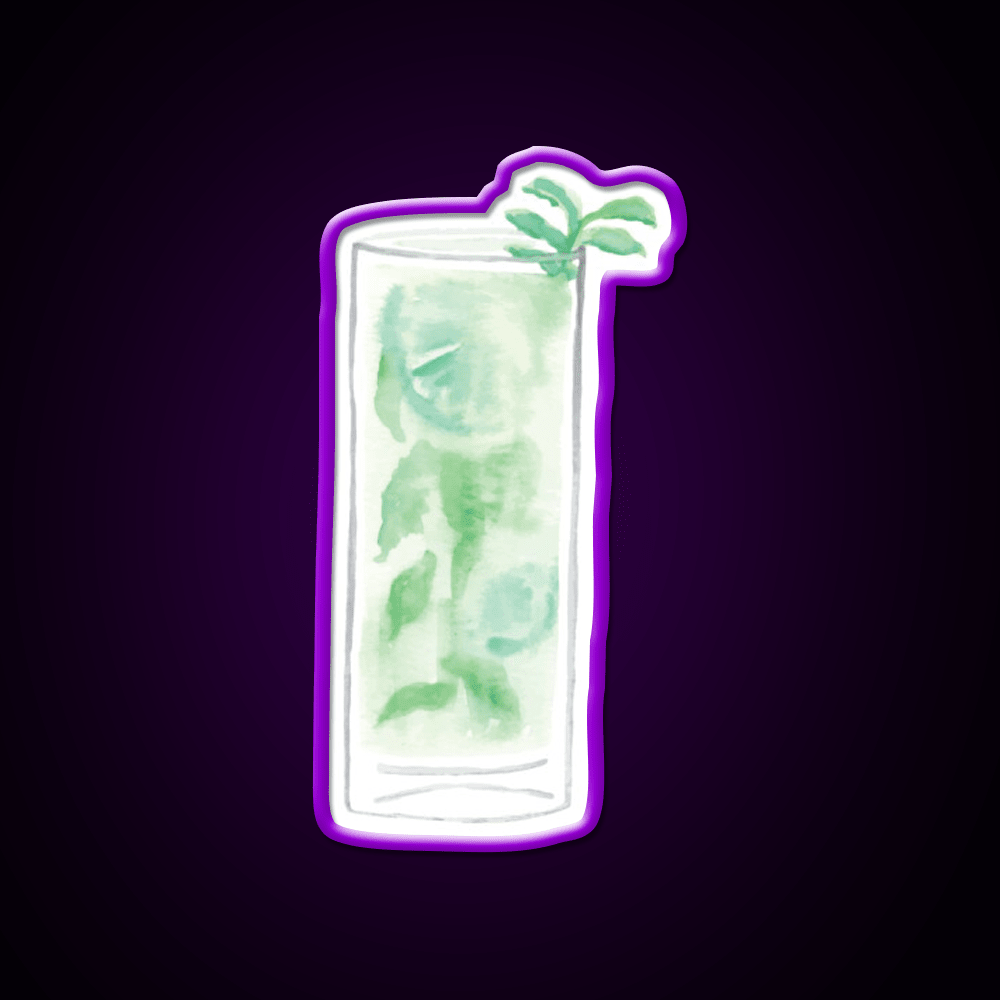 Mojito Drink Cocktail Bar Decor Led Neon Sign Rgb Color - Shineneon
