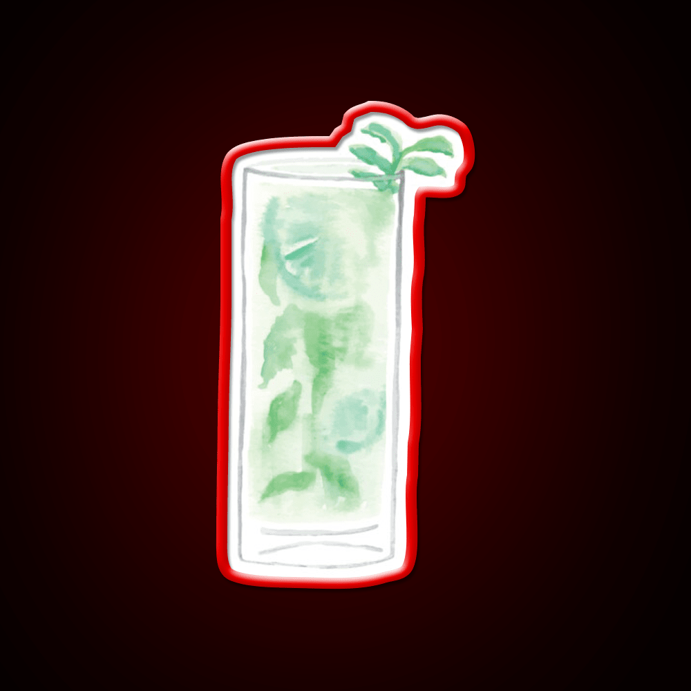 Mojito Drink Cocktail Bar Decor Led Neon Sign Rgb Color - Shineneon