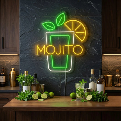Mojito LED Neon Sign - 03 Real Lifestyle Scene