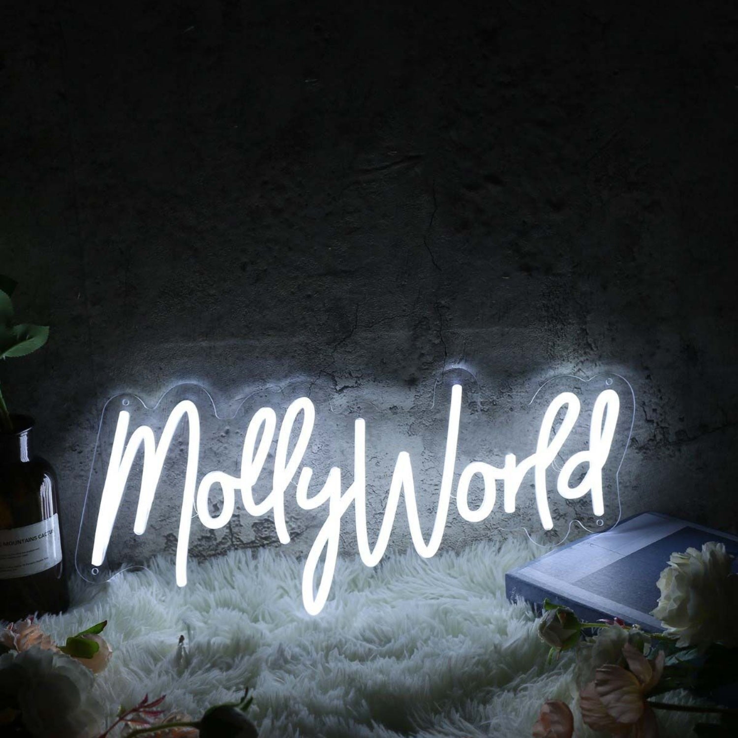 Mollyworld White Led Neon Sign - Shineneon