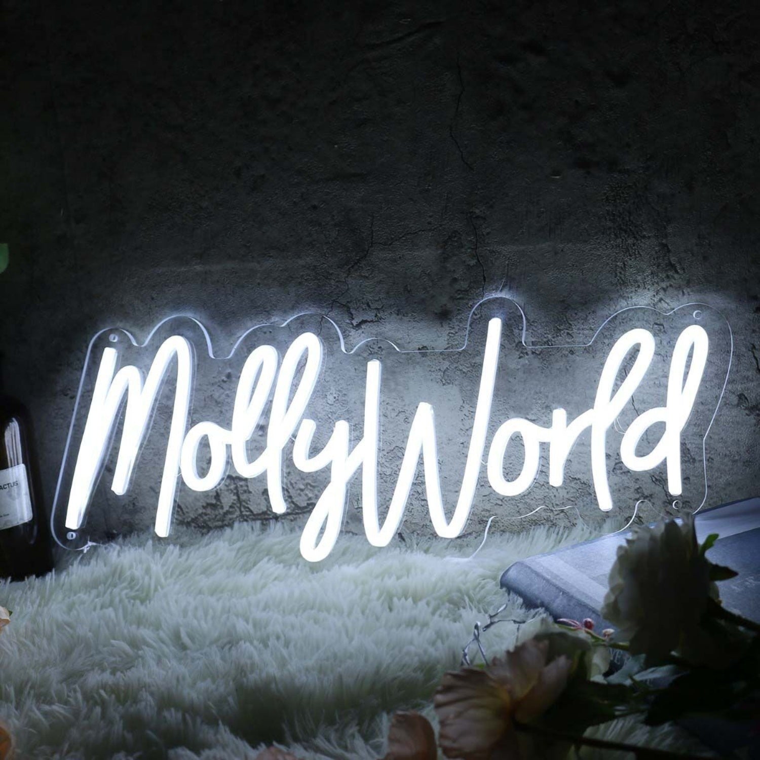 Mollyworld White Led Neon Sign - Shineneon