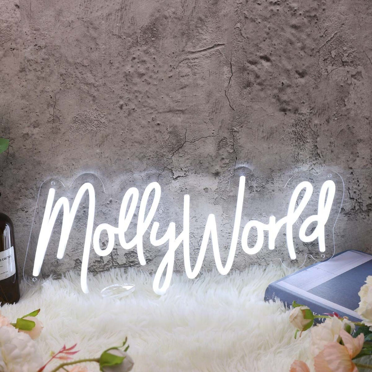 Mollyworld White Led Neon Sign - Shineneon