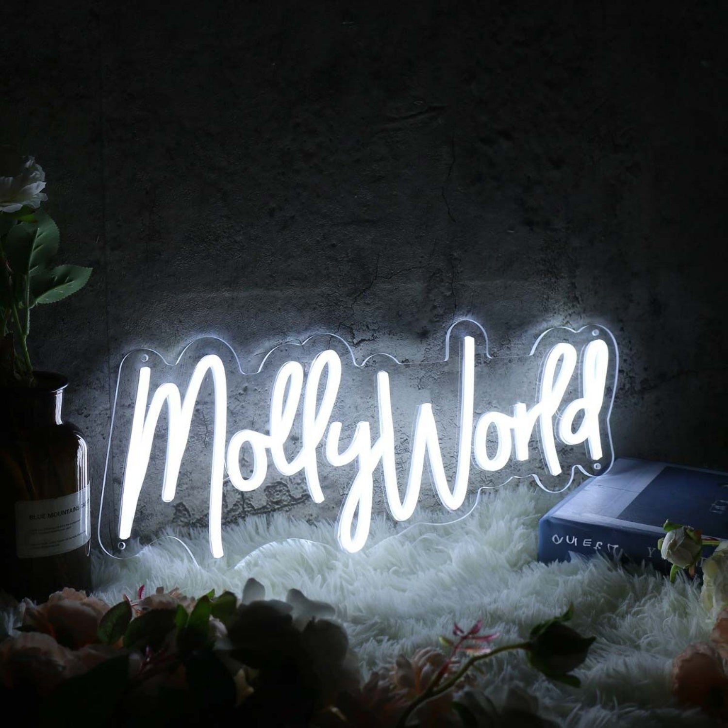 Mollyworld White Led Neon Sign - Shineneon