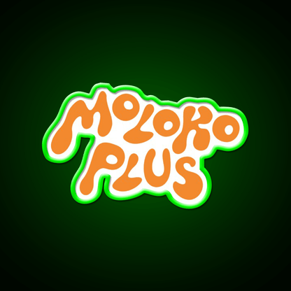 Moloko Plus Orange Cocktail Bar Decor Led Neon Sign Rgb Color - Shineneon