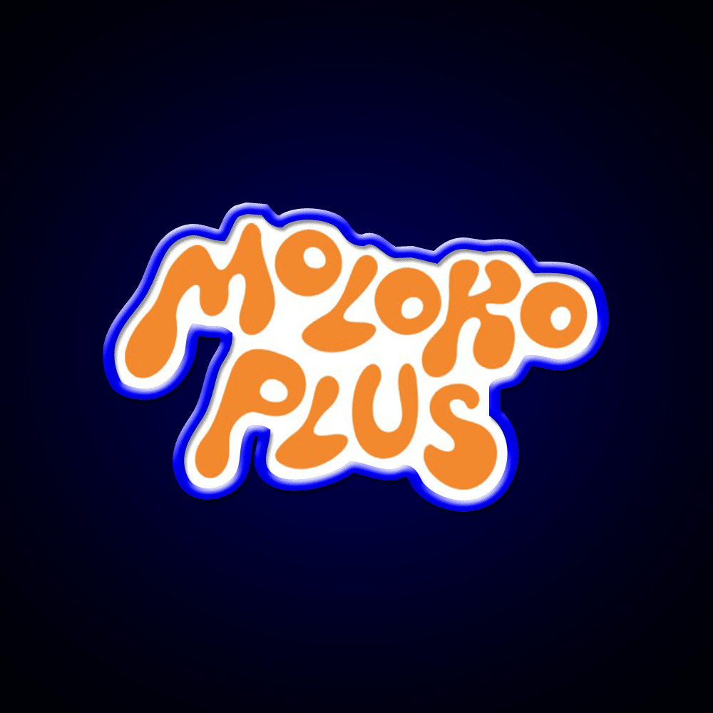 Moloko Plus Orange Cocktail Bar Decor Led Neon Sign Rgb Color - Shineneon