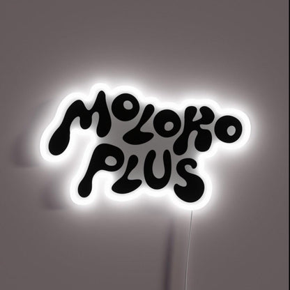 Moloko Plus Rgb Led Neon Sign - Custom LED neon sign front view