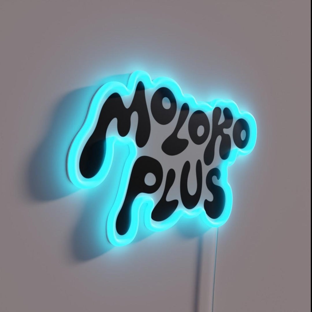 Moloko Plus Rgb Led Neon Sign - LED neon sign close-up detail