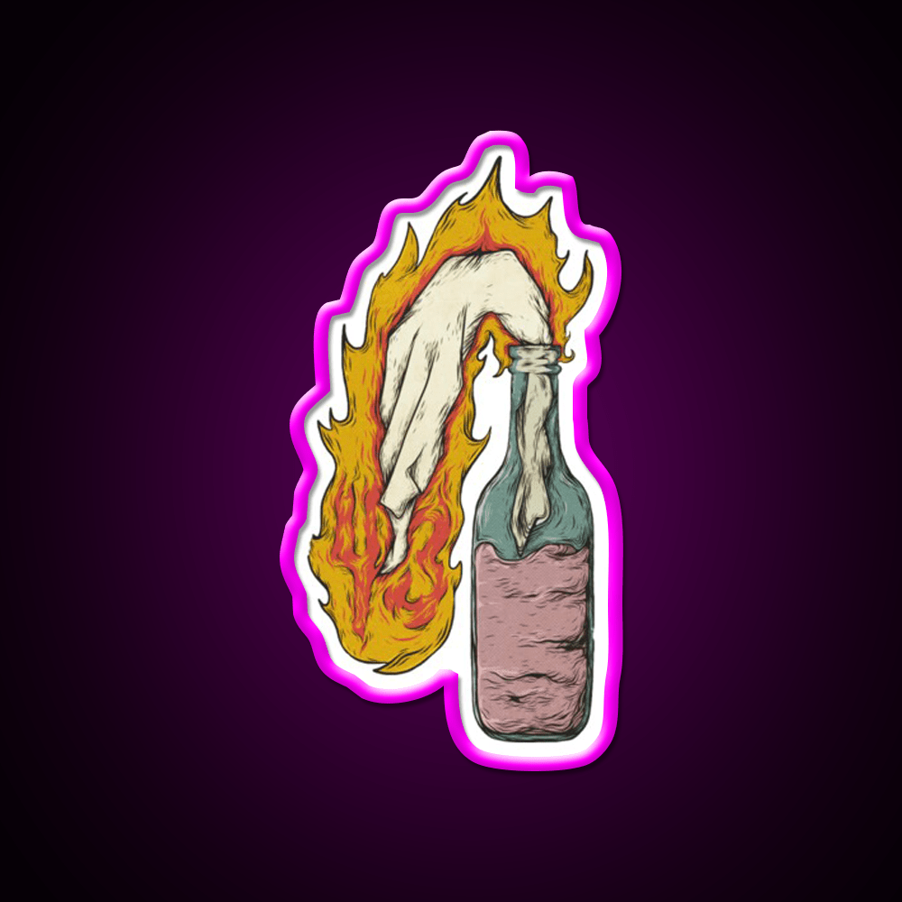 Molotov Cocktail Bar Decor Led Neon Sign For Cocktail Lovers Rgb Color - Shineneon