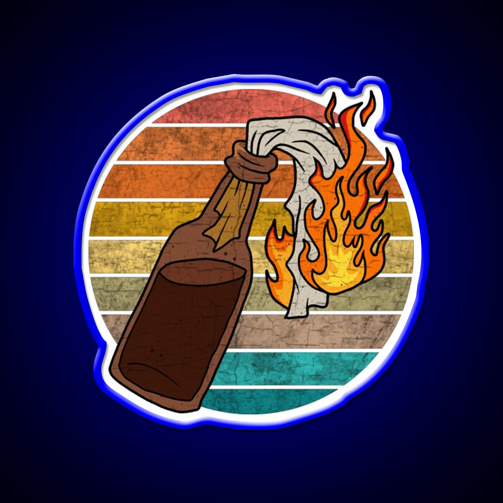 Molotov Cocktail Bar Decor Led Neon Sign For Home Bar Decor Rgb Color - LED neon sign view 5