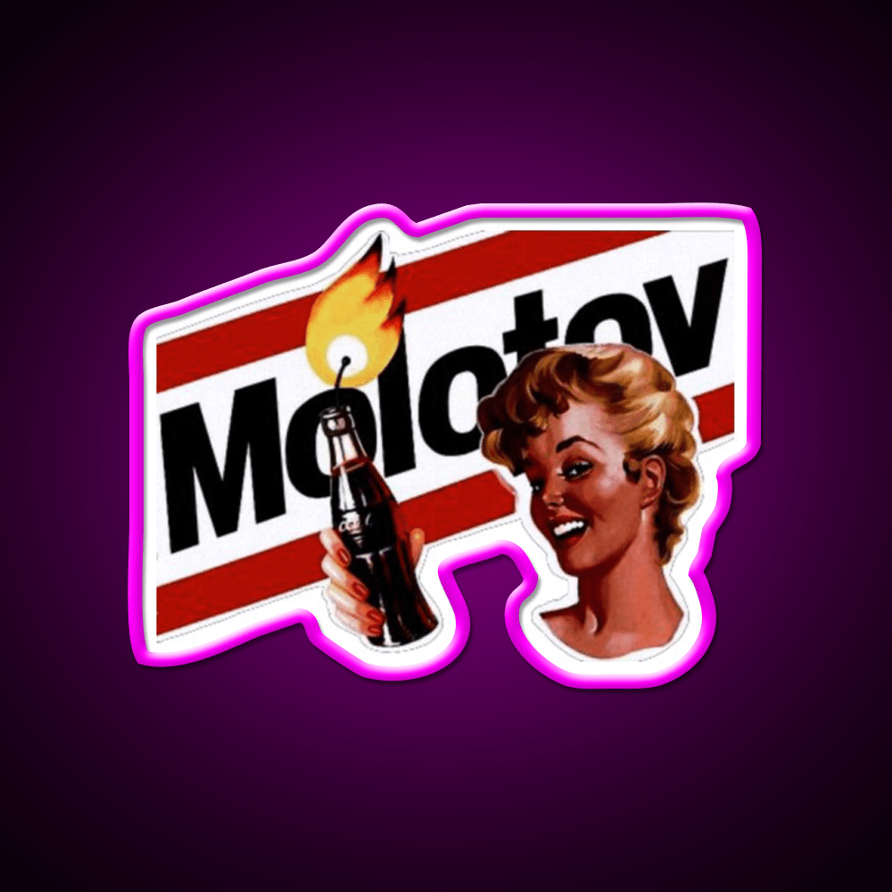 Molotov Cocktail Bar Decor Led Neon Sign Rgb Color - Shineneon