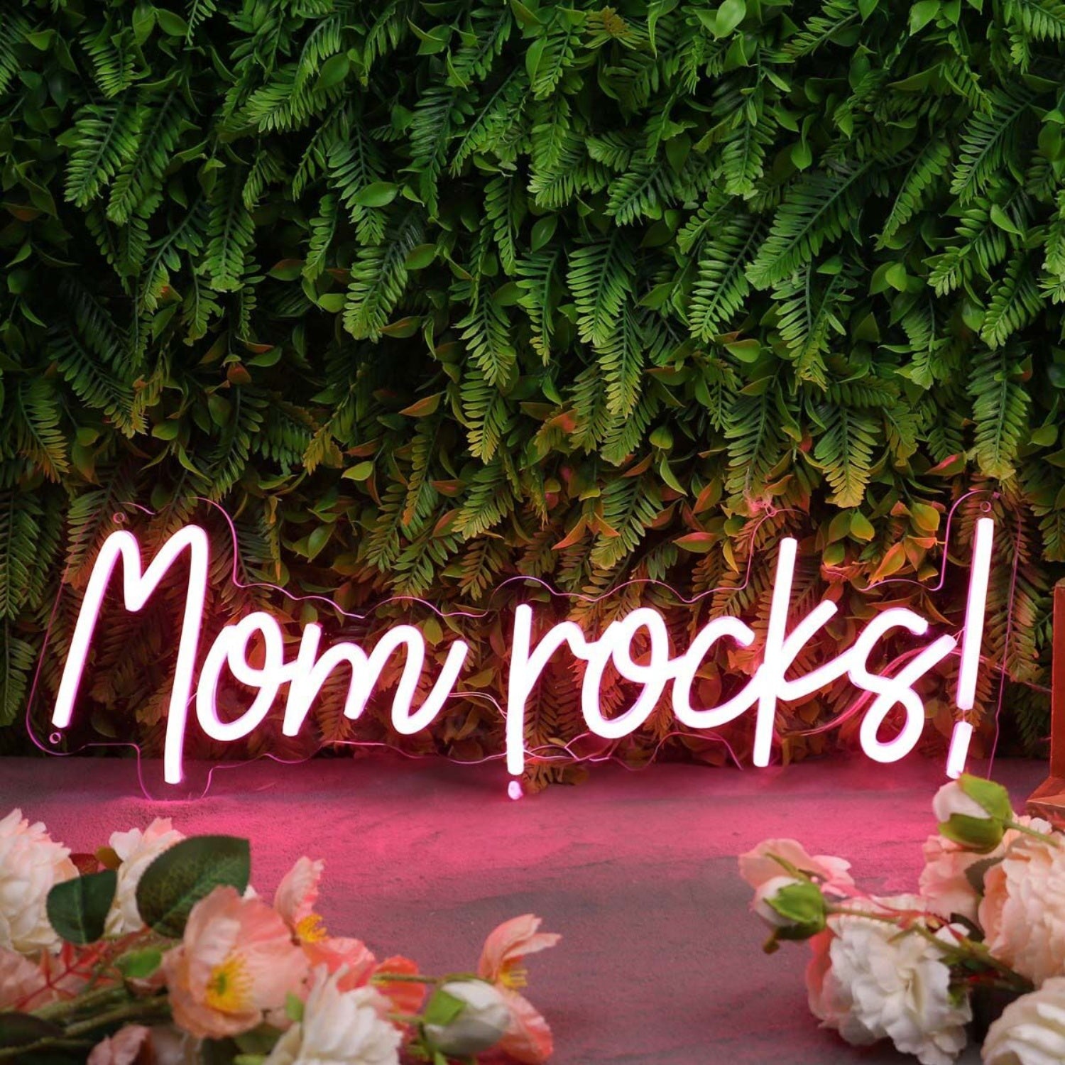 Mom Rocks Custom Led Neon Sign | Shineneon