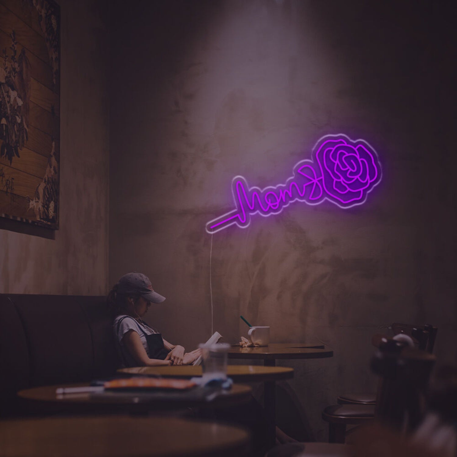 Mom Rose Led Neon Sign | Shineneon