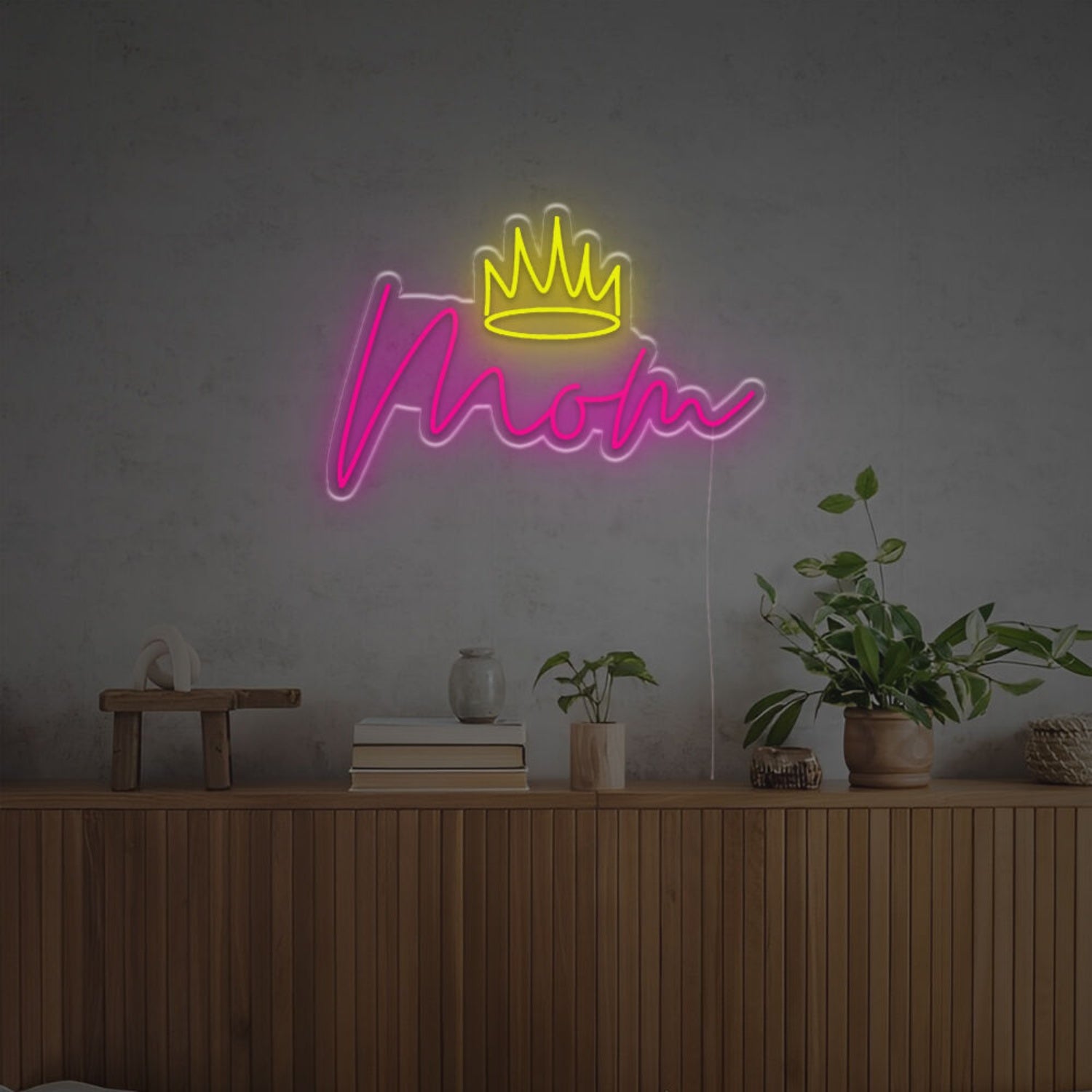 Mom With Crown Led Neon Sign | Shineneon