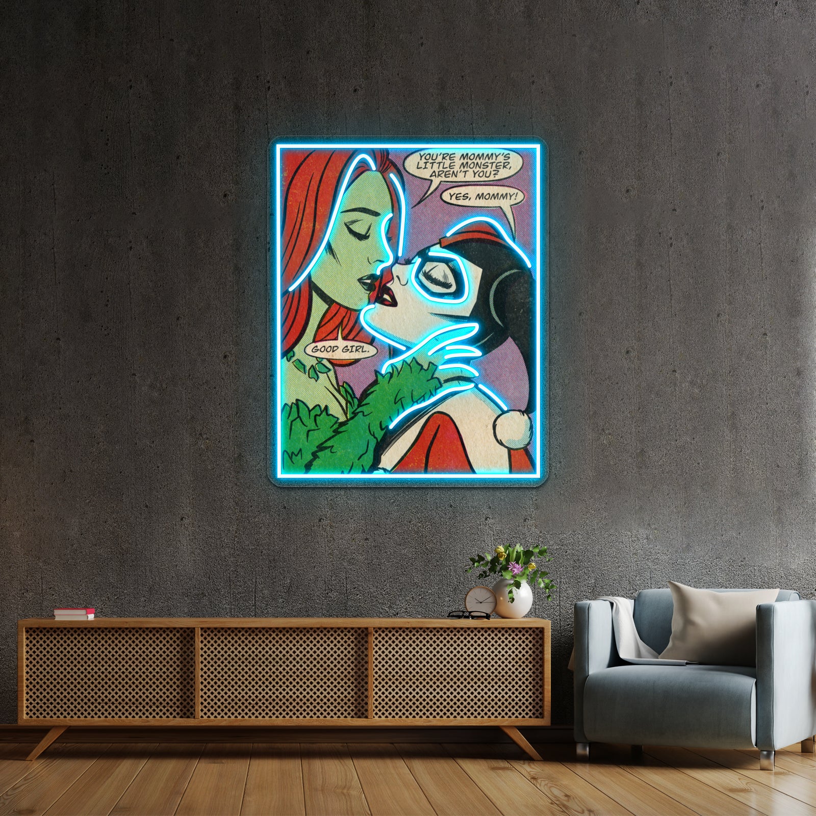 Mommys Little Monster Artwork Neon Wall Signs | Shineneon