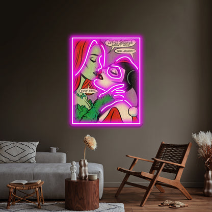 Mommys Little Monster Artwork Neon Wall Signs