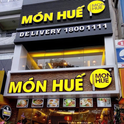 Mon Hue With Logo 3D Frontlit Letters Metal Led Sign - Shineneon