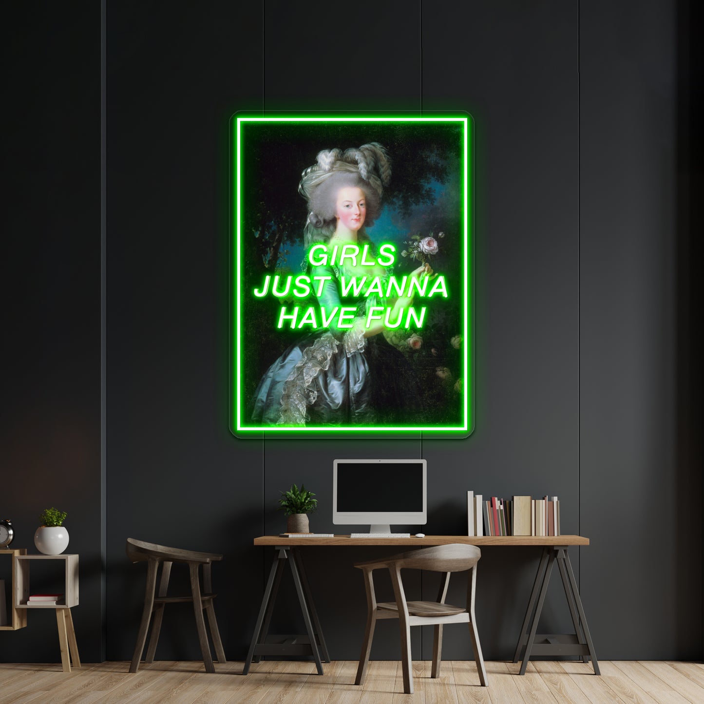 Monarchs Just Wanna Have Fun Artwork Neon Wall Signs