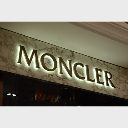 Moncler 3D Backlit Channel Letters Led Light Sign - Shineneon