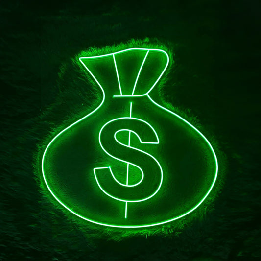 Money Bag Neon Sign