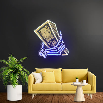 Money Hands Custom Led Signs Artwork For Sale - Shineneon