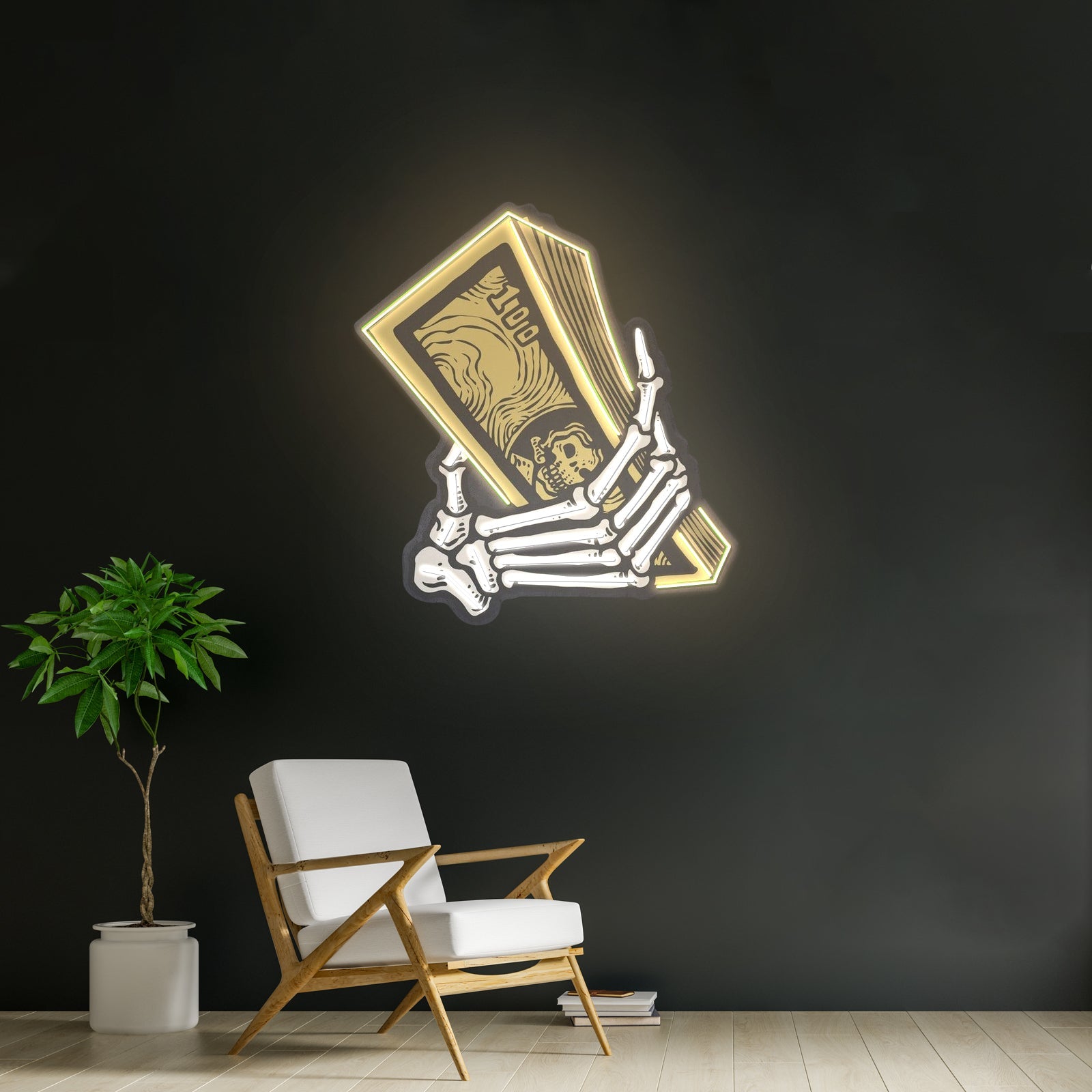 Money Hands Custom Led Signs Artwork For Sale - Shineneon