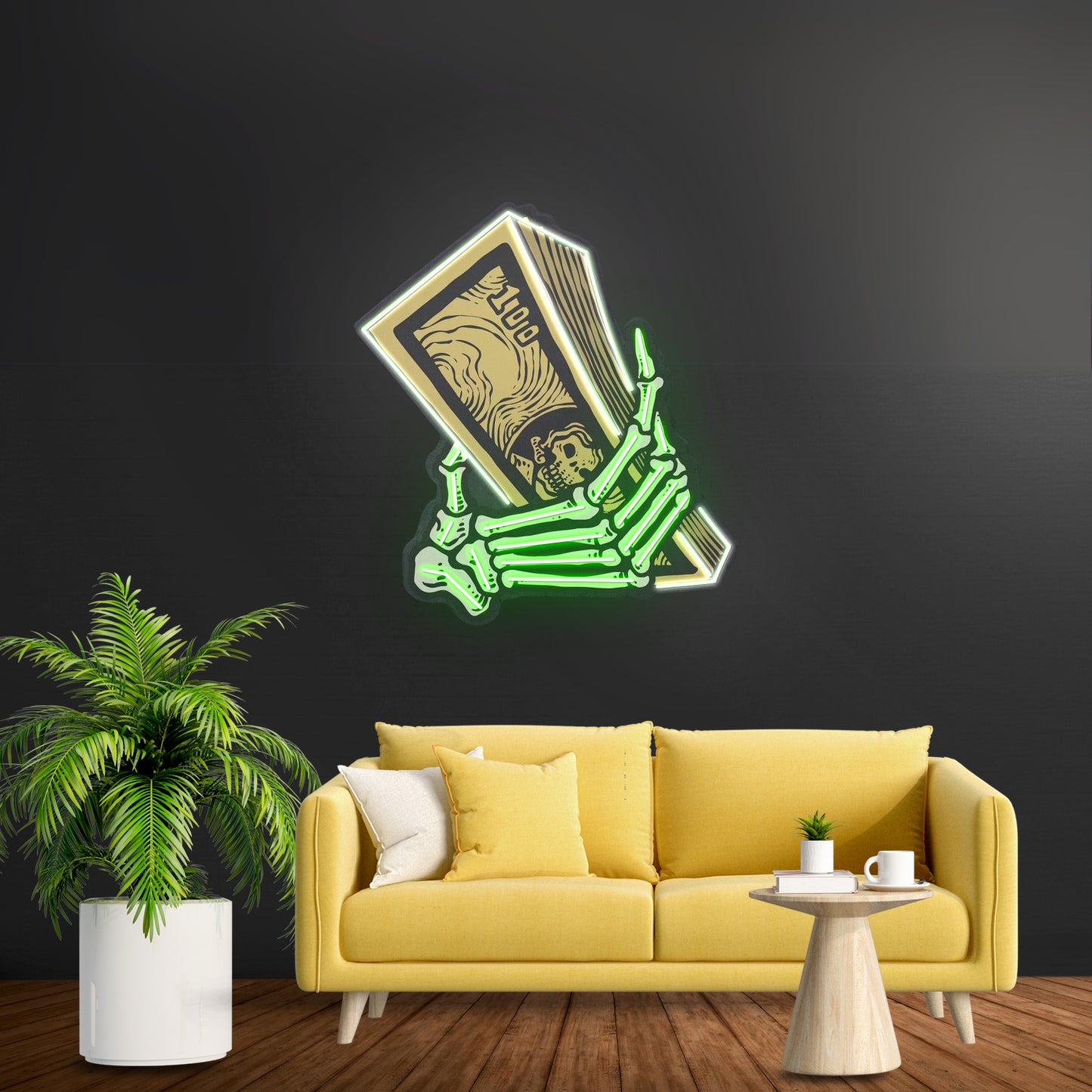 Money Hands Custom Led Signs Artwork For Sale