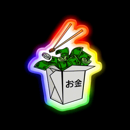 Money Hungry Led Neon Sign Chinese Food Rgb Color