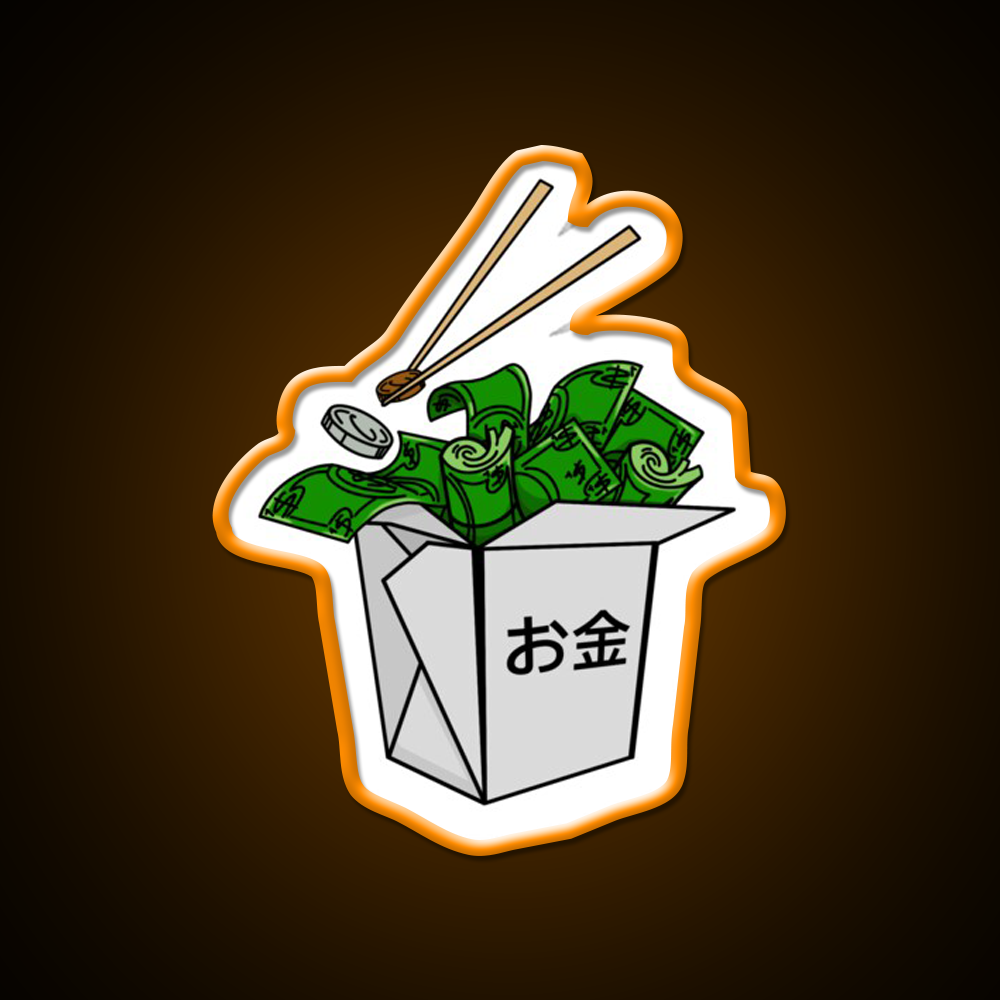 Money Hungry Led Neon Sign Chinese Food Rgb Color