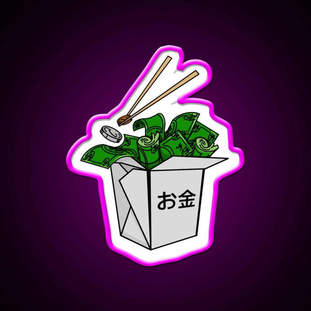 Money Hungry Led Neon Sign Chinese Food Rgb Color