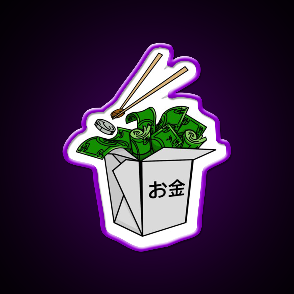 Money Hungry Led Neon Sign Chinese Food Rgb Color